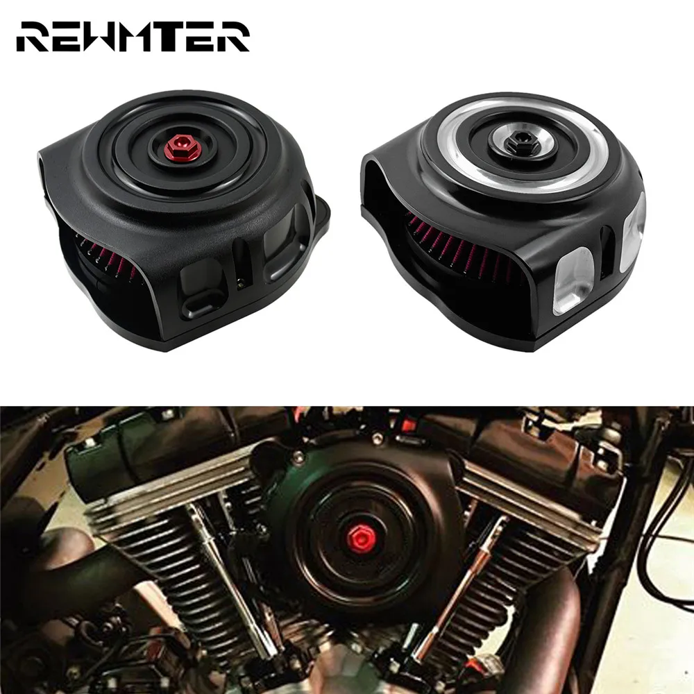 Мотоцикл Винтаж воздухоочиститель Впускной фильтр Алюминий для Harley Touring Sportster XL