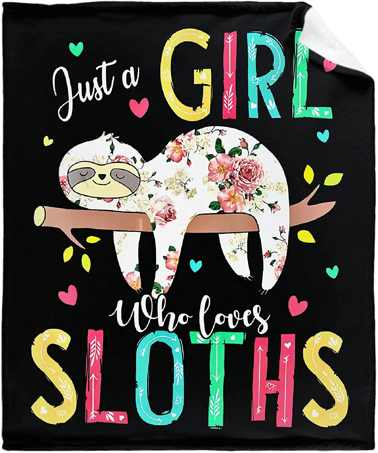 

Sloth Blanket Cute Sloth Gifts for Kids Adults Sloths Lovers Soft Lightweight Flannel Fleece Throw