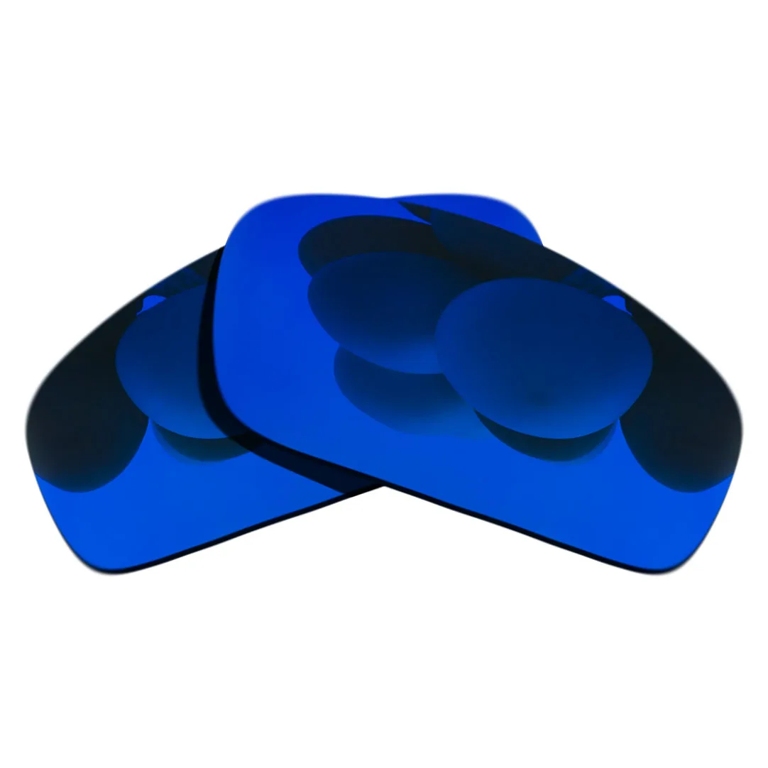 

100% поляризованные Сменные линзы с точной огранкой для солнцезащитных очков Monster Pup с насыщенным синим зеркальным покрытием цвета на выбор