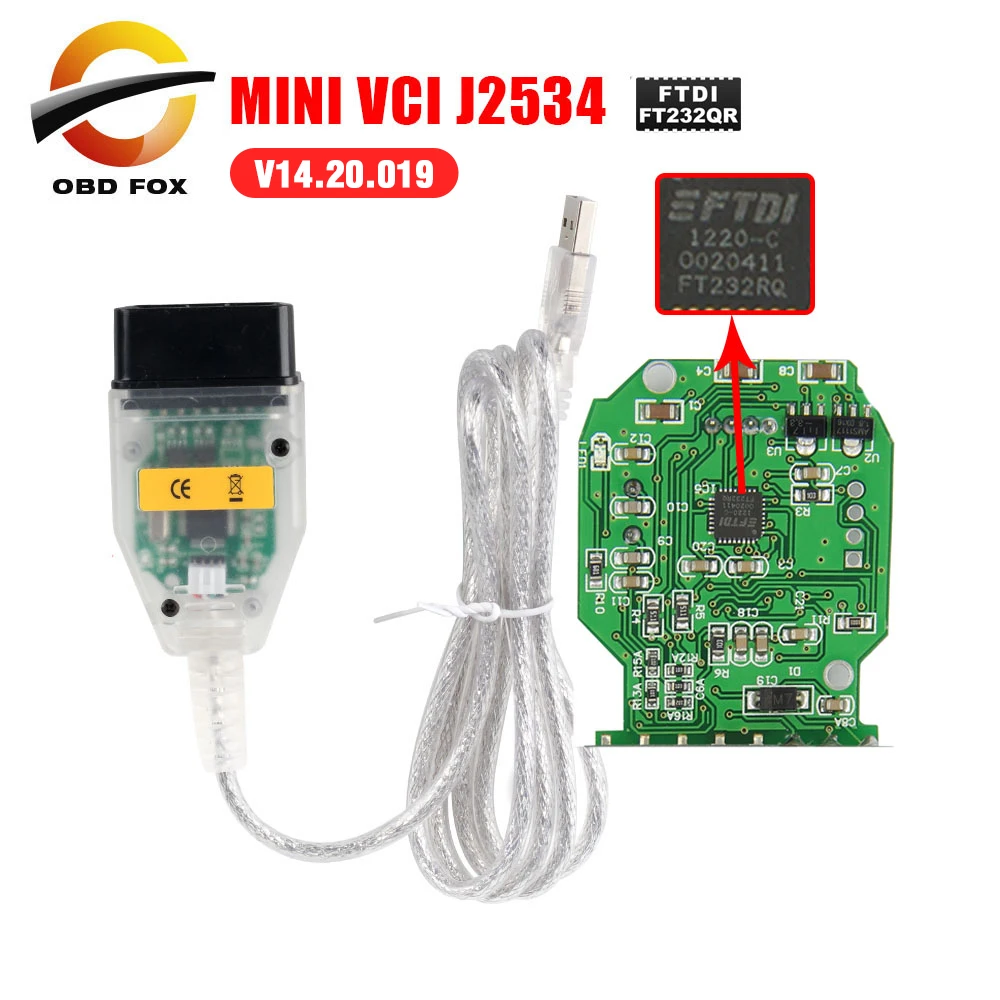 2019 последняя версия качества A + MINI для VCI кабеля TOYOTA TIS Techstream V12.00.127