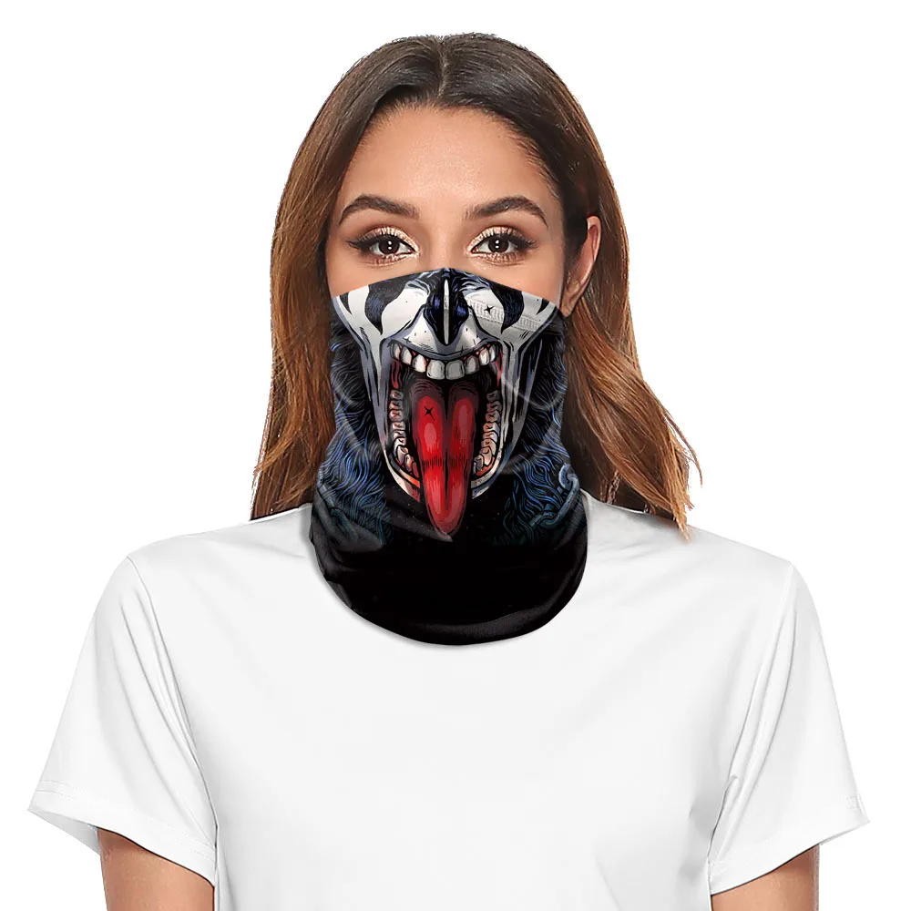 Новый косплей маска шарф костюм аксессуары животное собака панк стиль цифровая