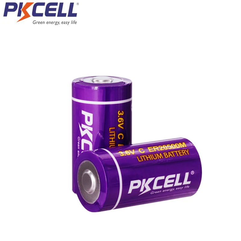 4 шт. PKCELL ER26500M 3 6 V 6500MAH C размер Li-SOCl2 (тип питания) ER26500 литиевые батареи заменить