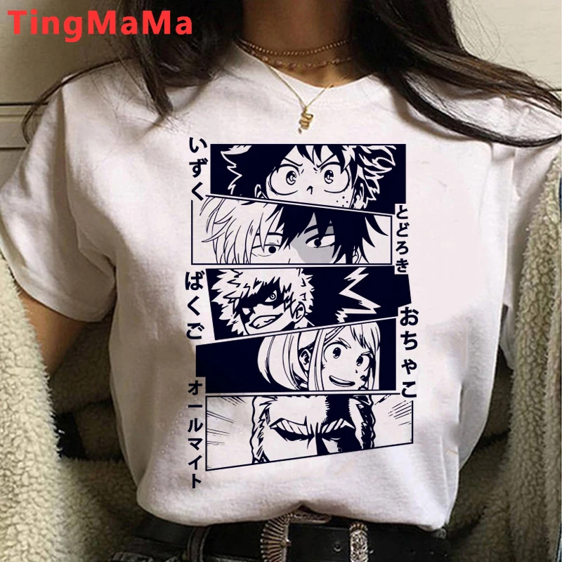 

My Hero Academia T Shirt Women Kawaii Cartoon Himiko Toga Graphic Tees Funny Anime Boku No Hero Academia T-shirt Unisex Female