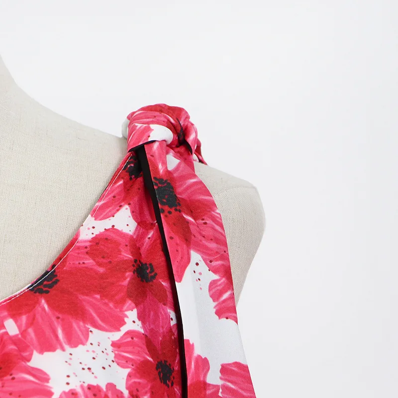 

Dropshipping Dress Fairycore Korean Fashion Casual Boho Beach Floral Dress Sexy Kawaii Women Summer Midi Dress Vestidos