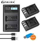 PALO 2400 мАч, EN-EL9 RU EL9 EN-EL9a RU EL9a Камера Батарея AKKU емкостью + ЖК-дисплей Зарядное устройство для Nikon EN-EL9a D40 D60 D40X D5000 D3000