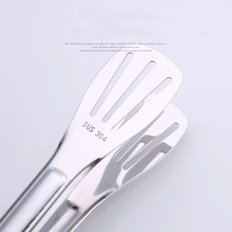 

304 Food Clip Anti-scalding Bread Meatball Steak Clip Barbecue Barbecue Clip Baking Tools Stainless Steel Tongs Non-stick Metal