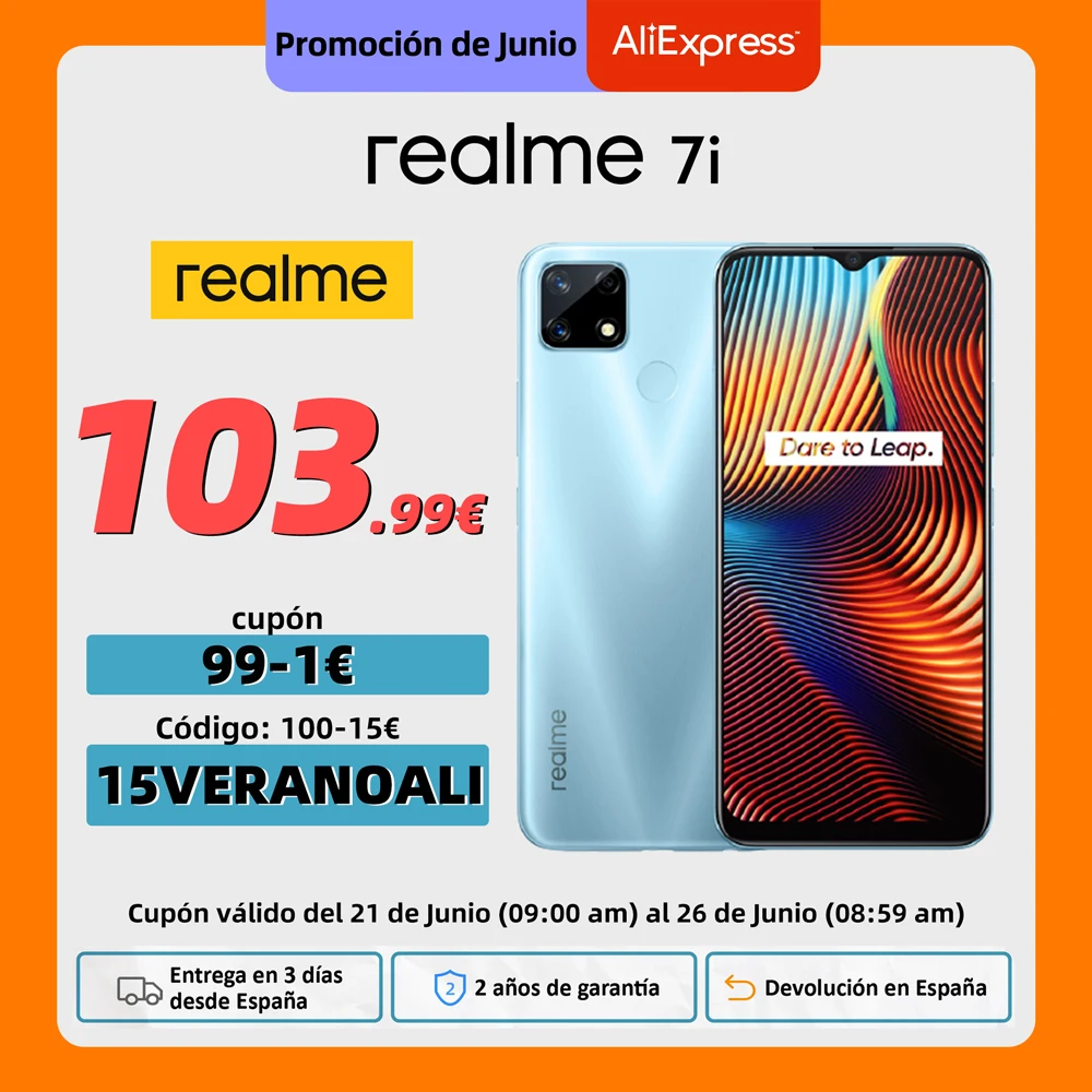 Realme 7i 7 Я глобальная версия 4GB 64GB смартфон MediaTek Helio G85 игровой процессор 48MP AI