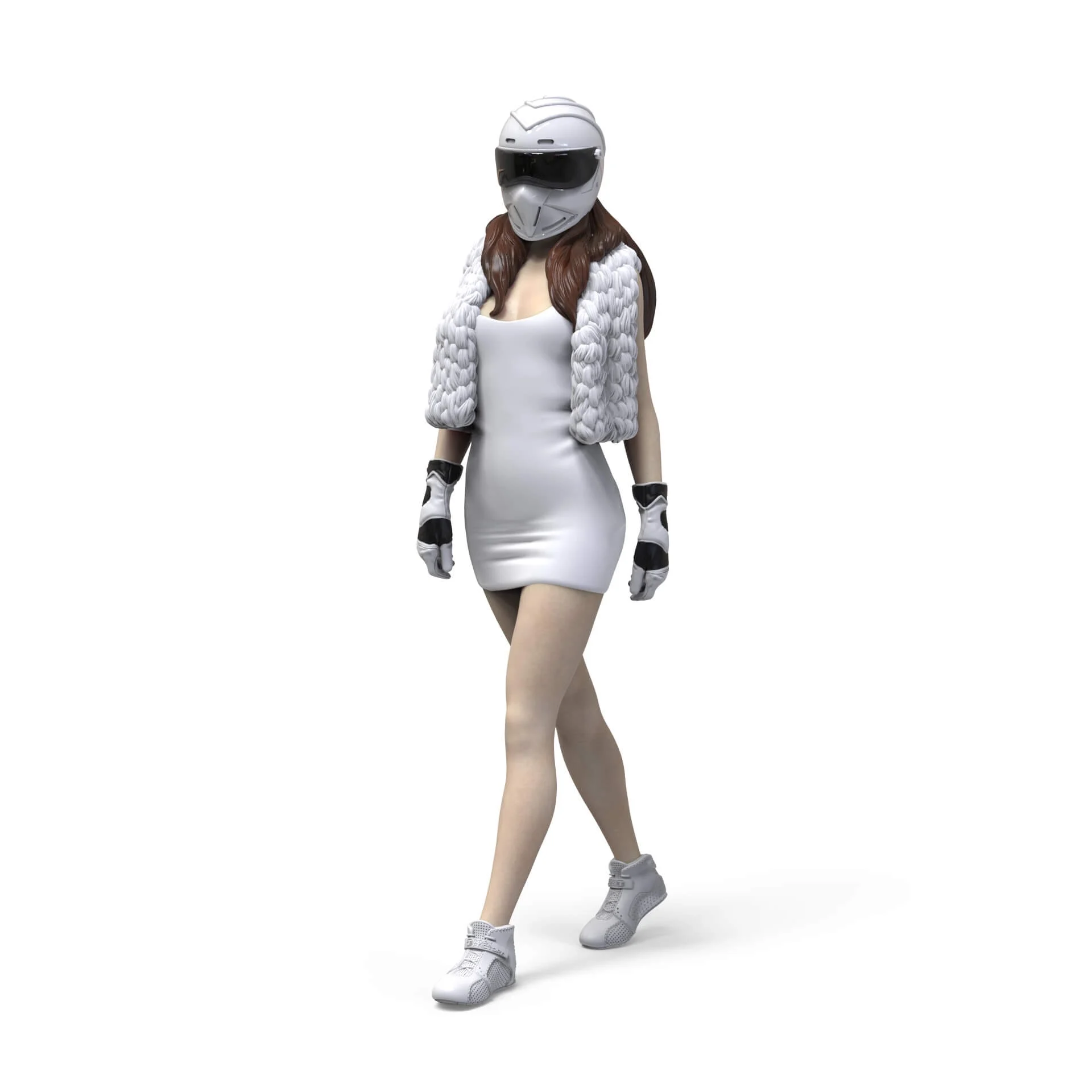 

1/35 Resin Model Figure GK，Girl's In Action, Unassembled and unpainted kit
