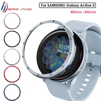 bezel ring for samsung galaxy watch active 2 40mm 44mm protector case cover sport adhesive metal bumper accessories active2 40