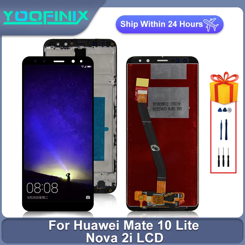 5 9 &quotОригинальный сенсорный ЖК-экран для Huawei Mate 10 Lite дигитайзер запасная часть Nova