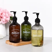 500ml bathroom soap dispenser refillable shampoo shower gel bottle multi purpose liquid storage container bottles for bathkitch