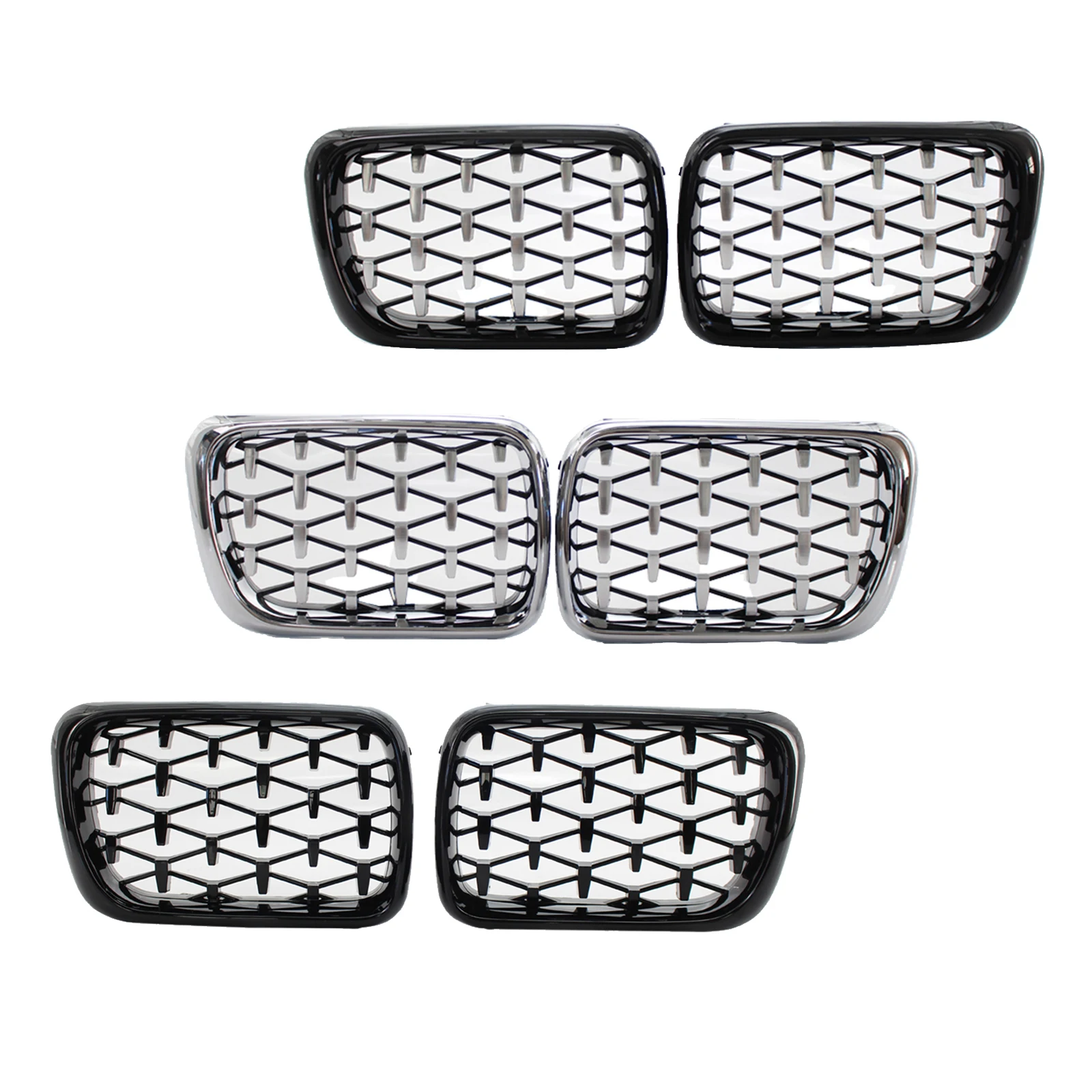 1Pair Car Front Kidney Grill Replacement for  E36 3 Series 1997 1998 1999 images - 6