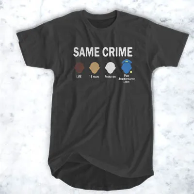 Футболка Colin Kaepernick Same Crime для мужчин и женщин|Мужские футболки| |