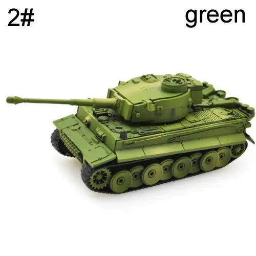 Green Tiger Tank 1/72 Немецкий тигр пантера Танк модель DIY Собранные Детские пазлы Модель Набор для обучения используется домашний декор положить на стол - Цвет: Green Tiger Tank