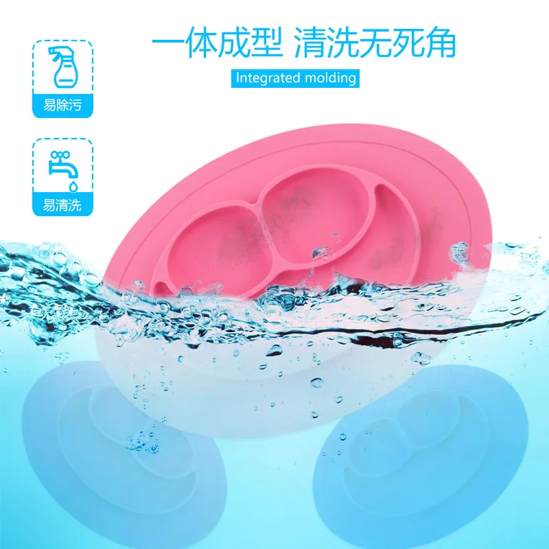 

Silicone Baby Tableware Food Bowl Set Dropshipping Feeding Bowl Waterproof Spoon Kids Bowl Plates Baby Feeding vajilla infantil