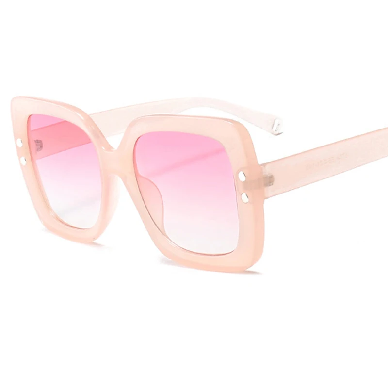 Большие солнцезащитные очки для женщин роскошные прозрачные градиентные