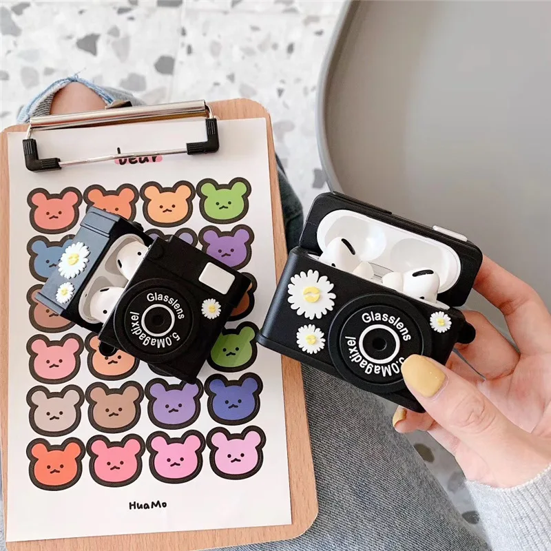 

Daisy camera airpods Pro apple 1 / 2 / 3 Bluetooth headset cover silicone soft shell tide brand