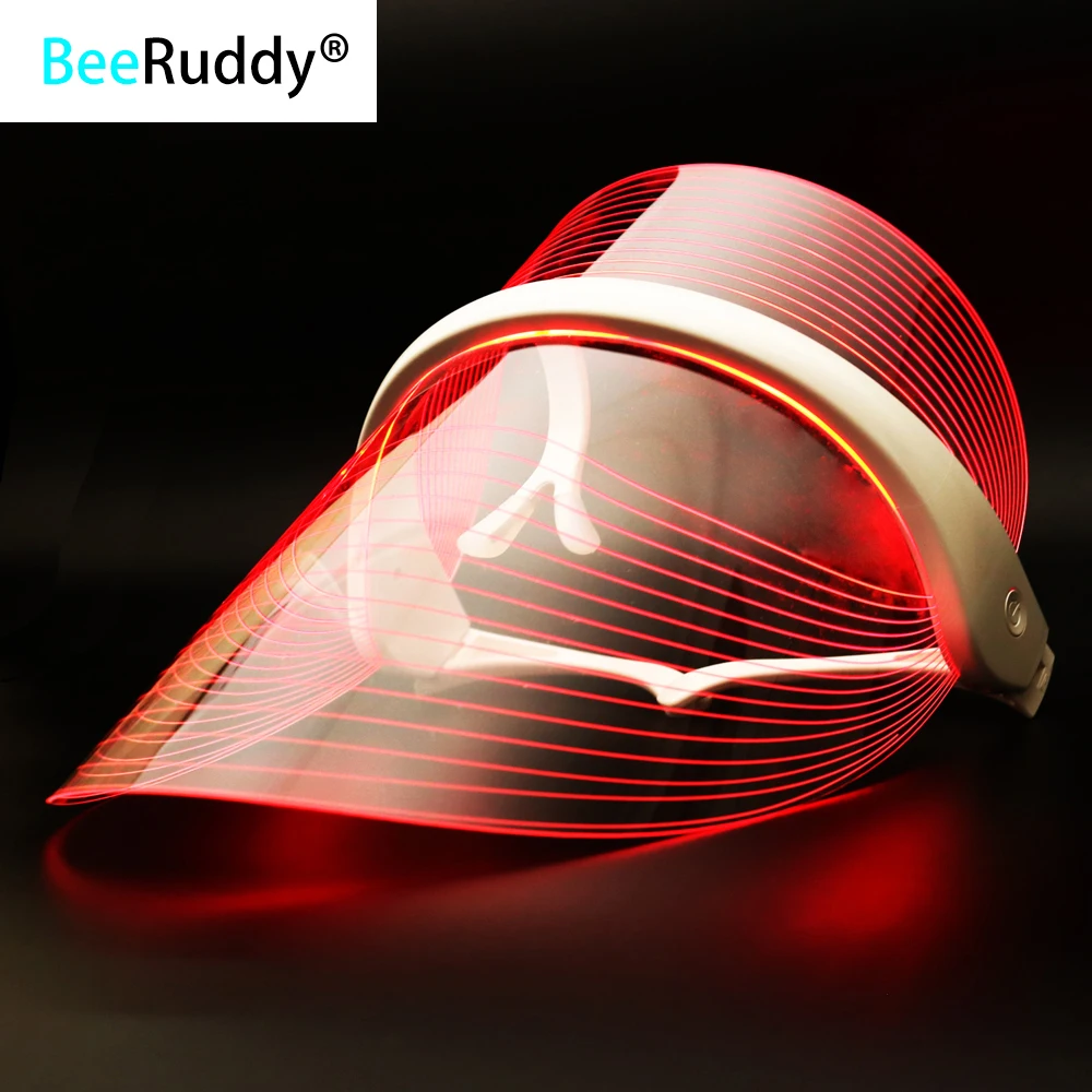 BeeRuddy 3 цвета маска для лица светильник вая терапия светодиодная против морщин Beatuy