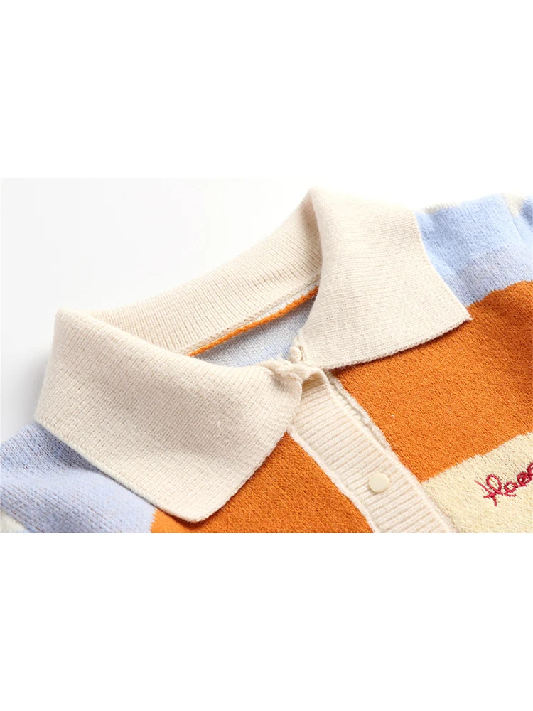 Женский трикотажный кардиган с длинным рукавом свободного покроя |