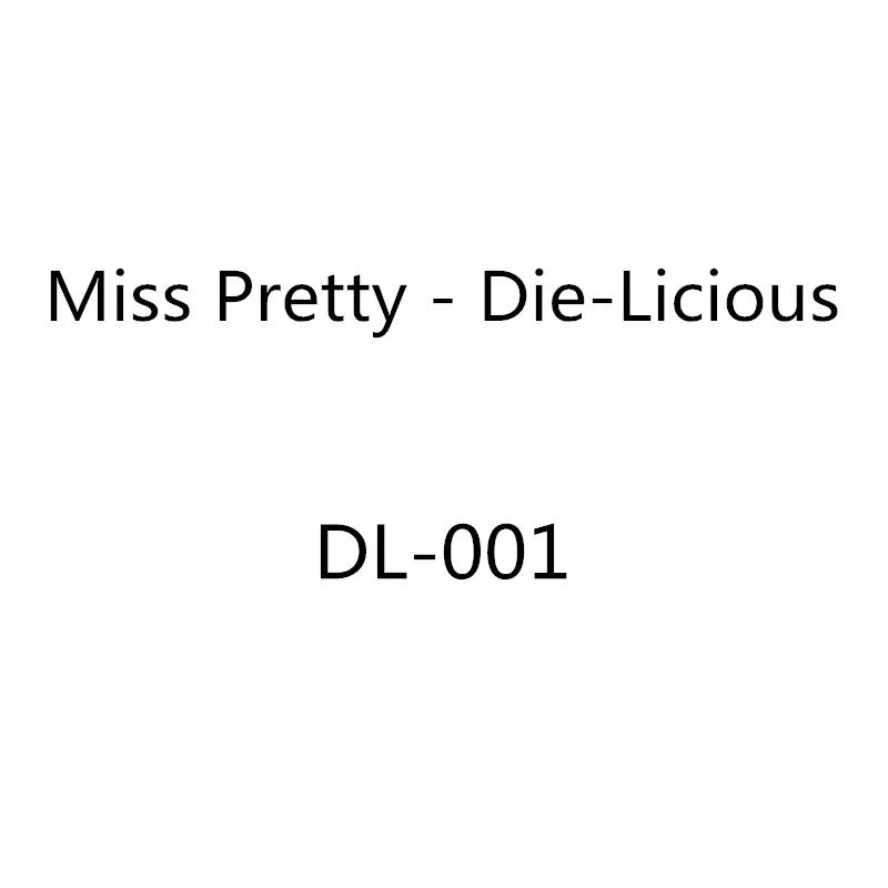 2019 3D сделай сам для девочек Miss Pretty Die Licious Новые многослойные металлические