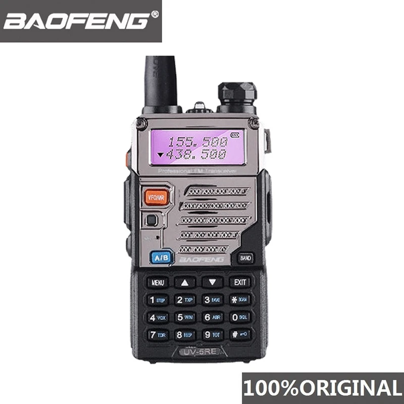 BaoFeng UV 5RE иди и болтай Walkie Talkie “иди 10 км VHF UHF136 174Mhz & 400 520 МГц Dual Band двухстороннее