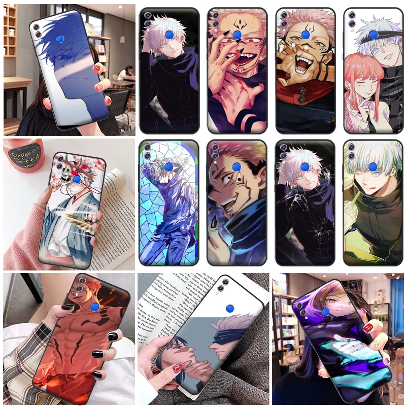 

Jujutsu Kaisen Fushiguro Megumi Sukuna Satoru Gojo Yuji Itadori Phone Case For Huawei Honor 8X 8C 7X Funda Cases Coque