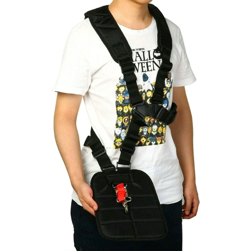 

Black Comfort Padded Belt Double Shoulder Strap, Trimmer Shoulder Strap LX0C