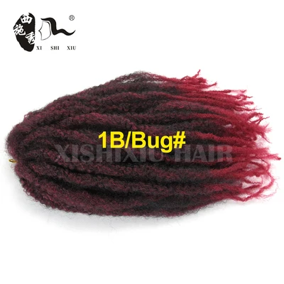 

Dream ice's synthetic Kinky Curly Synthetic Twist Braiding Hair Afro Twist Crochet Braid Hair 100g 18 inch Royal Silk