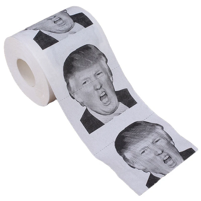 Рулон туалетной бумаги Дональд Трамп для дома поднос салфеток в подарок розыгрыш