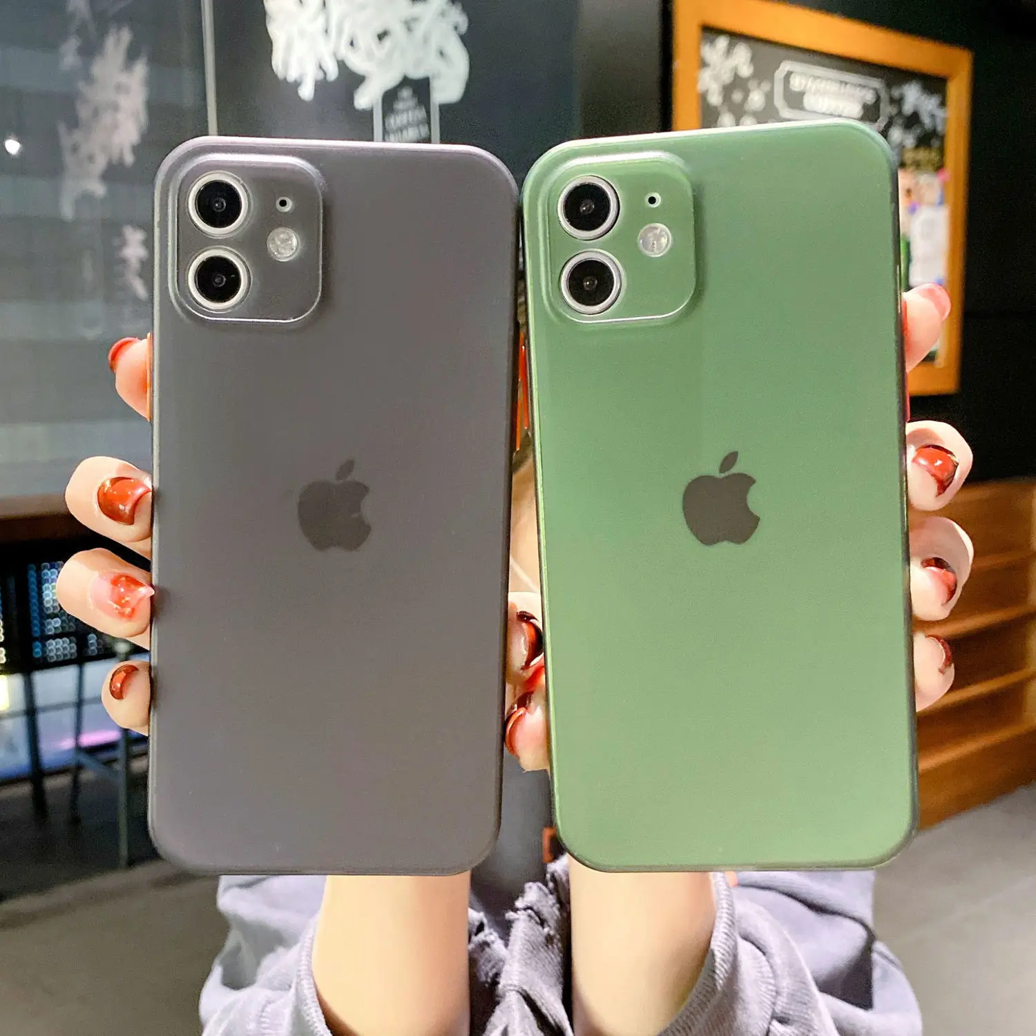Ультратонкий Жесткий матовый полипропиленовый чехол для телефона iPhone 11 12 Pro Max Mini XS XR X 7 8 Plus SE 2020 10, противоударный защитный чехол-бампер