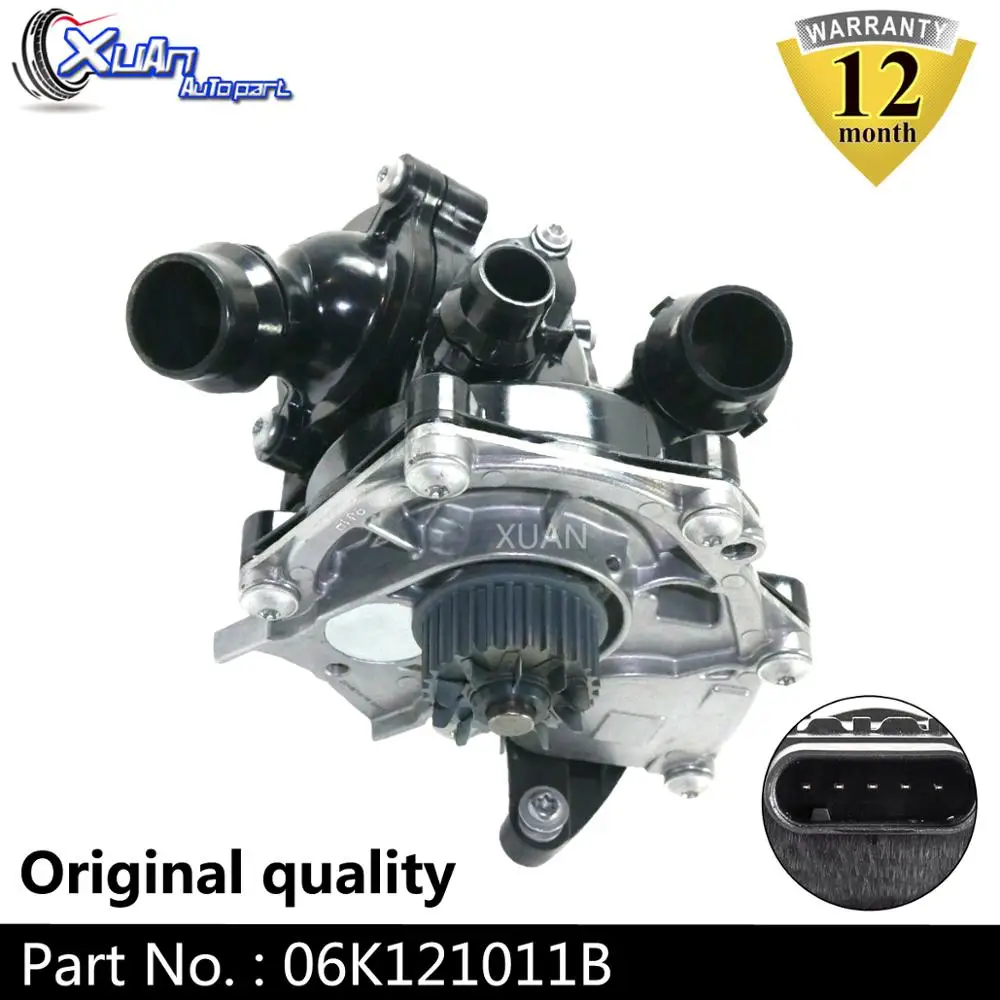 XUAN Электрический водяной насос термостат Корпус в сборе 06K121011B для Volkswagen Golf Passat Polo