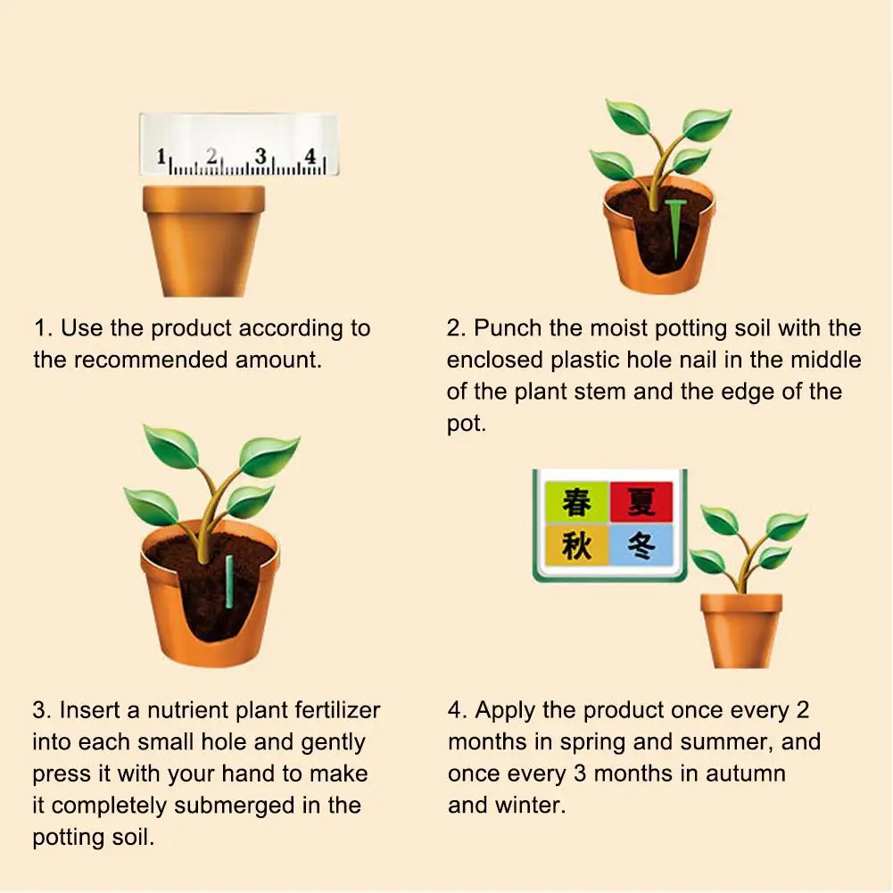 Indoor Plant Fertilizer Fertilizing Spikes for Give Continuous Feeding to all Flowering and Foliage Houseplants | Дом и сад