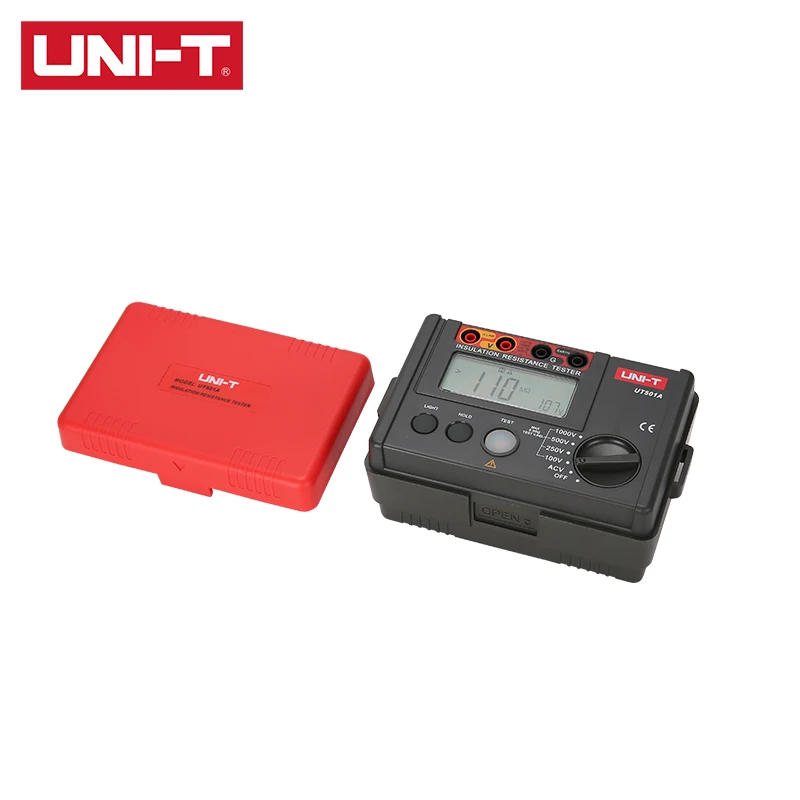 

UNI-T UT501A Insulation Resistance Tester 2000 Count LCD Display Overload Indication Backlight AC Voltage Measurement