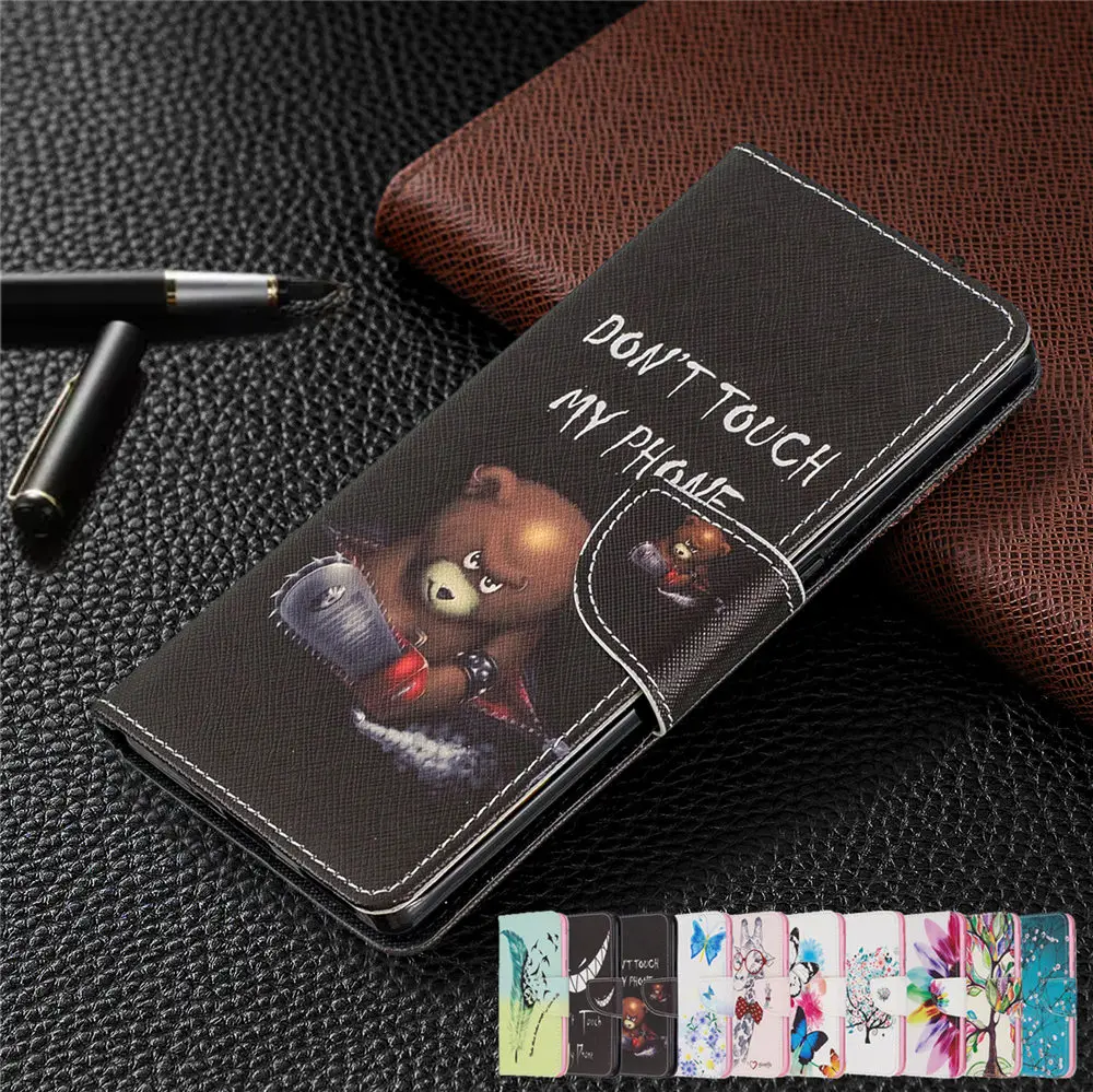 Кожаный флип бумажник чехол для Samsung A71 A51 A21 A01 A50S A10E A20E A10S A20S A30S A10 A20 A30 A40 A50 A70 милый