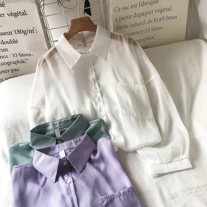 Дизайнерская шифоновая рубашка для женщин новинка 2021 топ в гонконгском