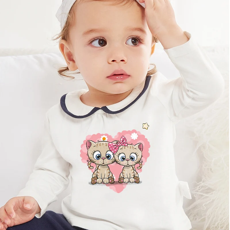 Наклейки для переноса изображений гладильного трансфера DIY с котенком.