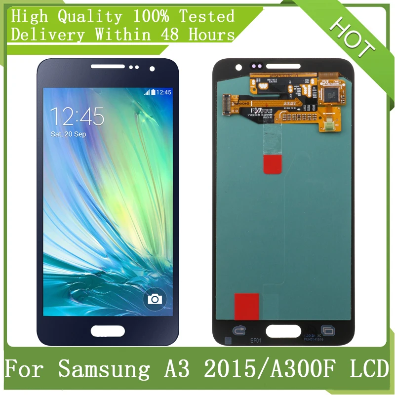 ЖК дисплей Super AMOLED A3 4 5 A300 A3000 A300F A300M A300H с сенсорным экраном и дигитайзером в сборе