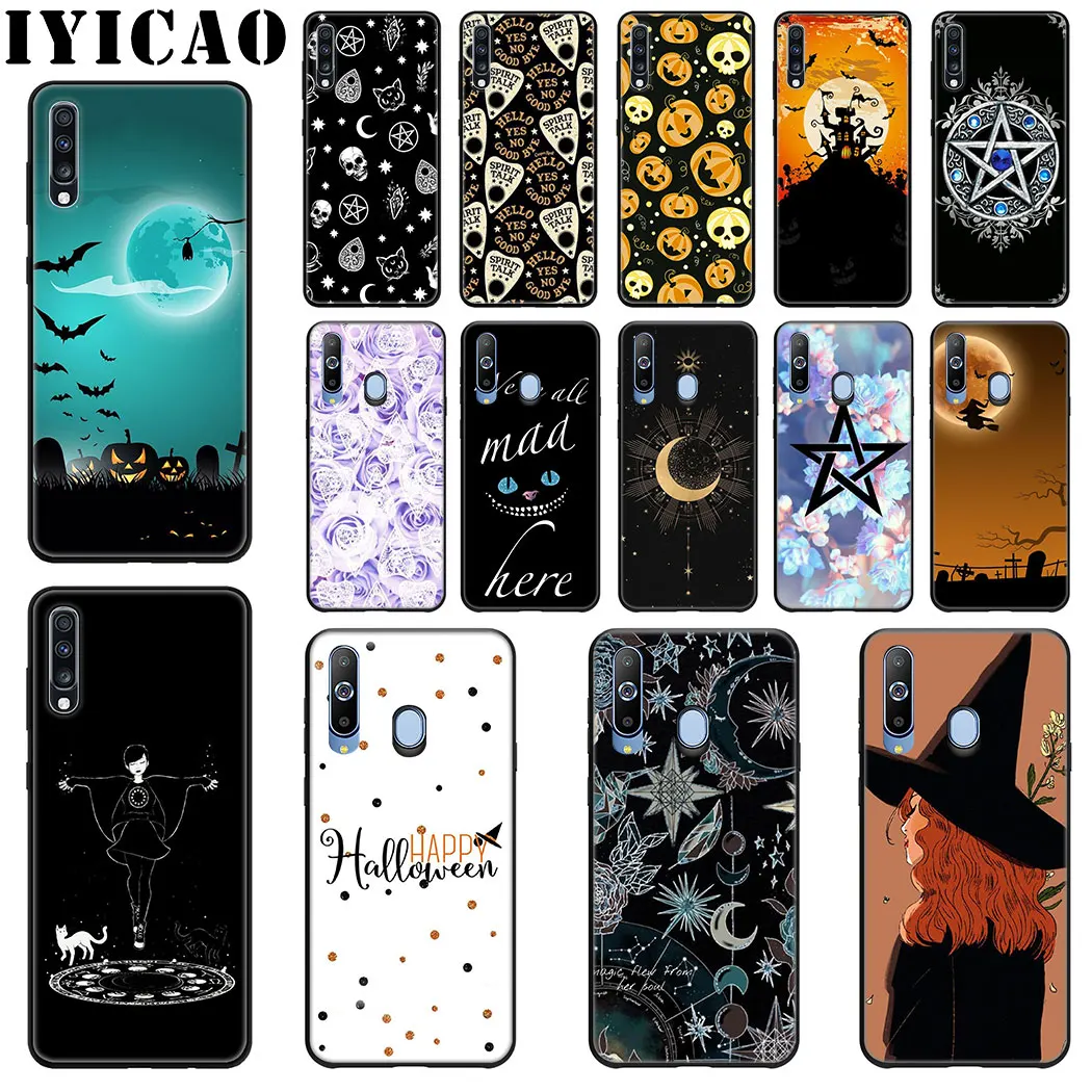IYICAO Halloween Magic witch Soft Silicone Case for Samsung J6 A9 A8 A7 A6 Plus 2018 A5 A3 2016 2017 Phone |