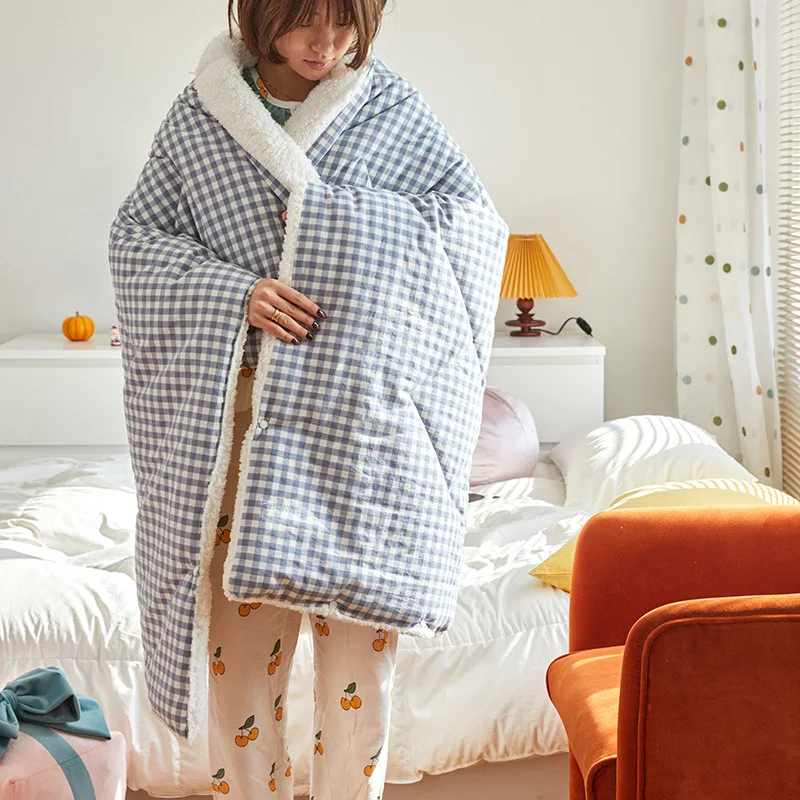 Утяжеленное Флисовое одеяло Berber зимнее теплое плюшевое пригодное для носки