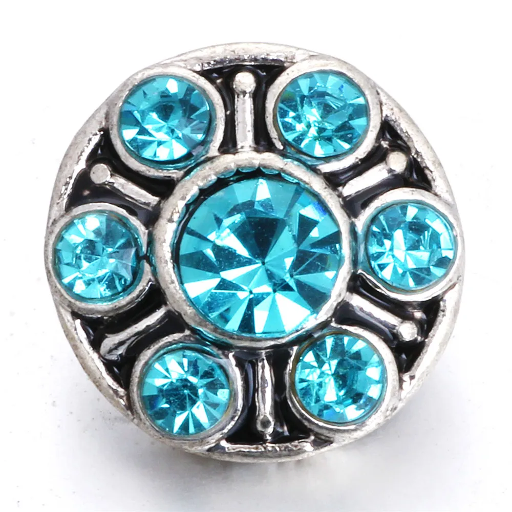 10 шт./лот Новинка 12 мм кнопки для ювелирных изделий с кристаллами подходят мини