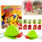 1 комплект, маска-Хамелеон в виде ящерицы, ваггирующий язык, лижущие карты, настольная игра для детей, игрушки для семейвечерние, новинка, забавные настольные игрушки