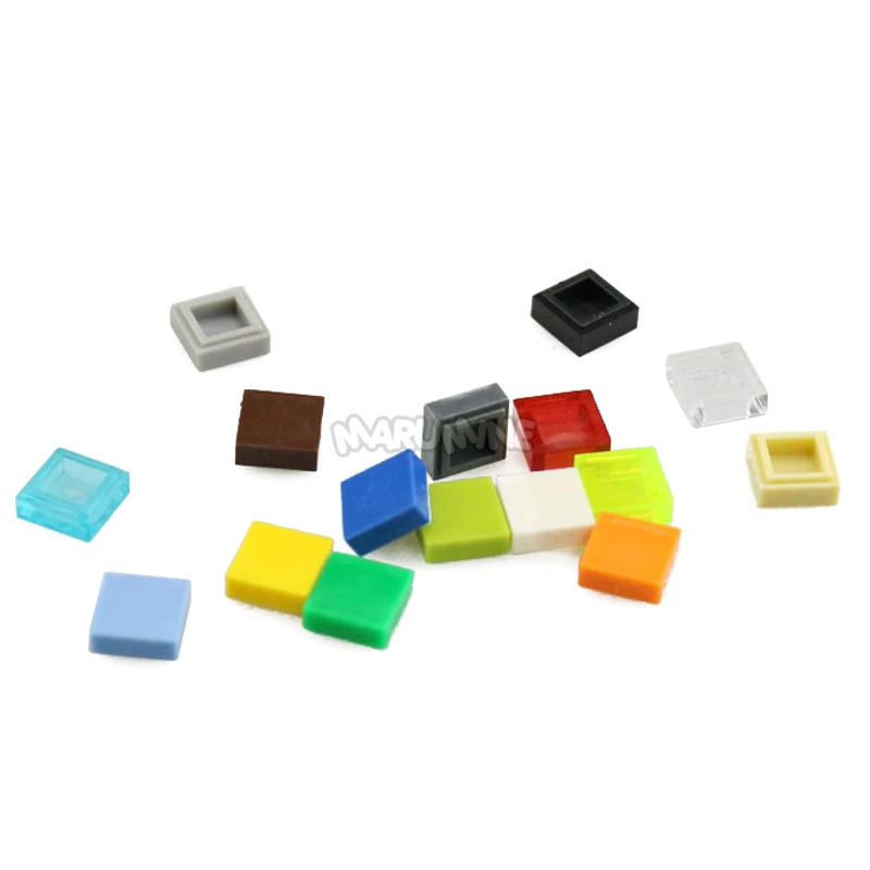 MARUMINE 1000 шт. 1x1 плитка строительные блоки массовые аксессуары кубики MOC игрушки 3070