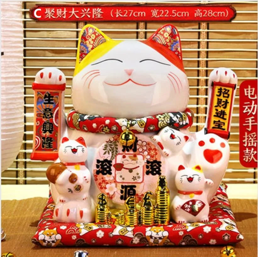 Керамика Lucky Cat манэки нэко \ украшения большой открытие магазина творческий