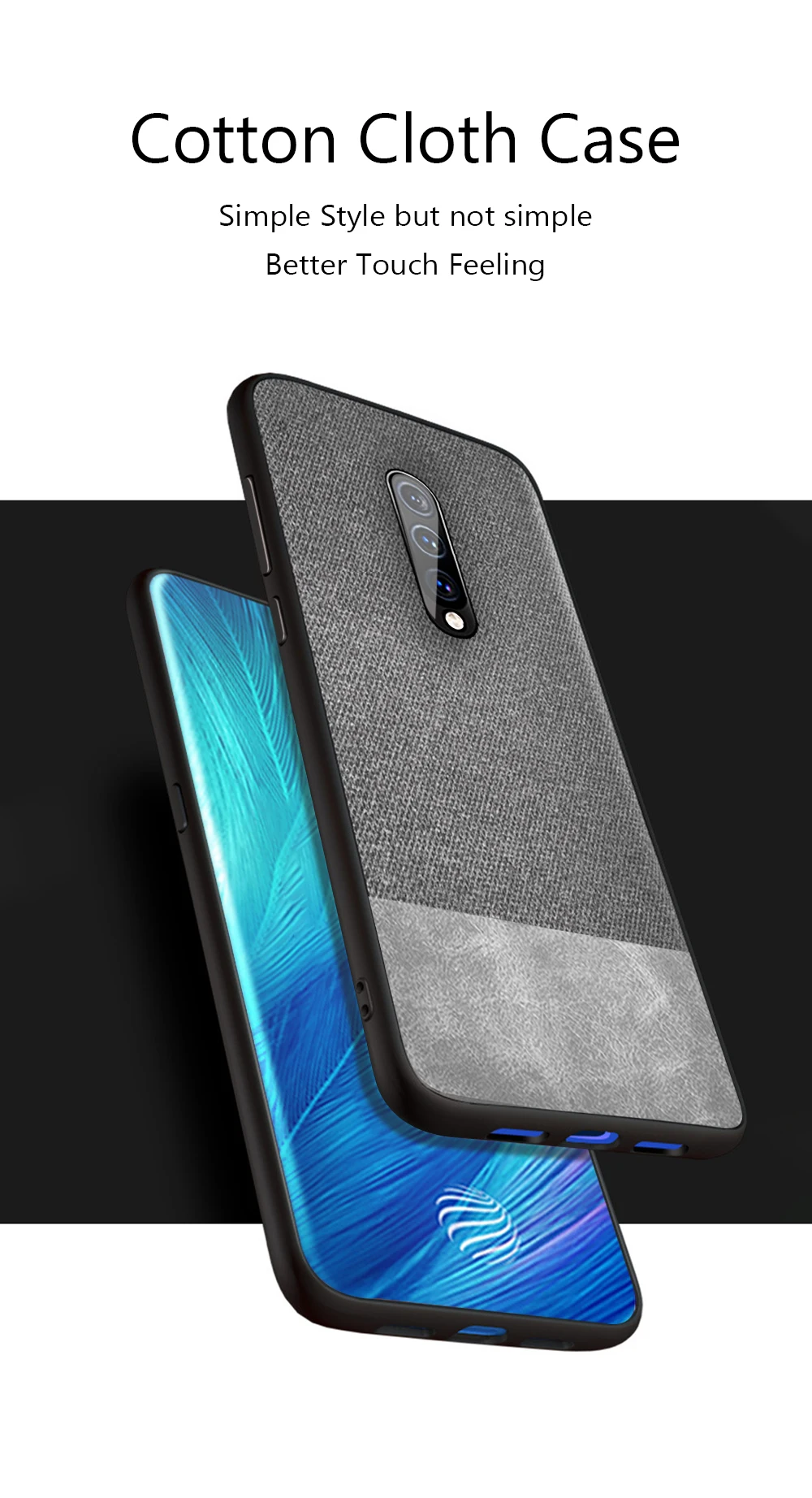 Для OnePlus 7 Pro чехол противоударный задняя крышка ткань силиконовый мягкий край защитный чехол для OnePlus 6T 6 7T Pro Чехол