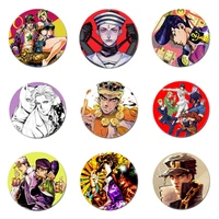 free shipping anime jojos bizarre adventure brooch girls cosplay badges for clothes backpack decoration pin jewelry b030