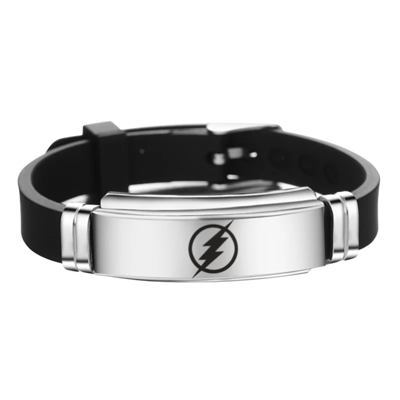 Мстители 4 эндшпиль браслет супер герой Капитан Америка браслет из нержавеющей стали силиконовые браслеты для мужчин подарок для мальчика - Окраска металла: 15