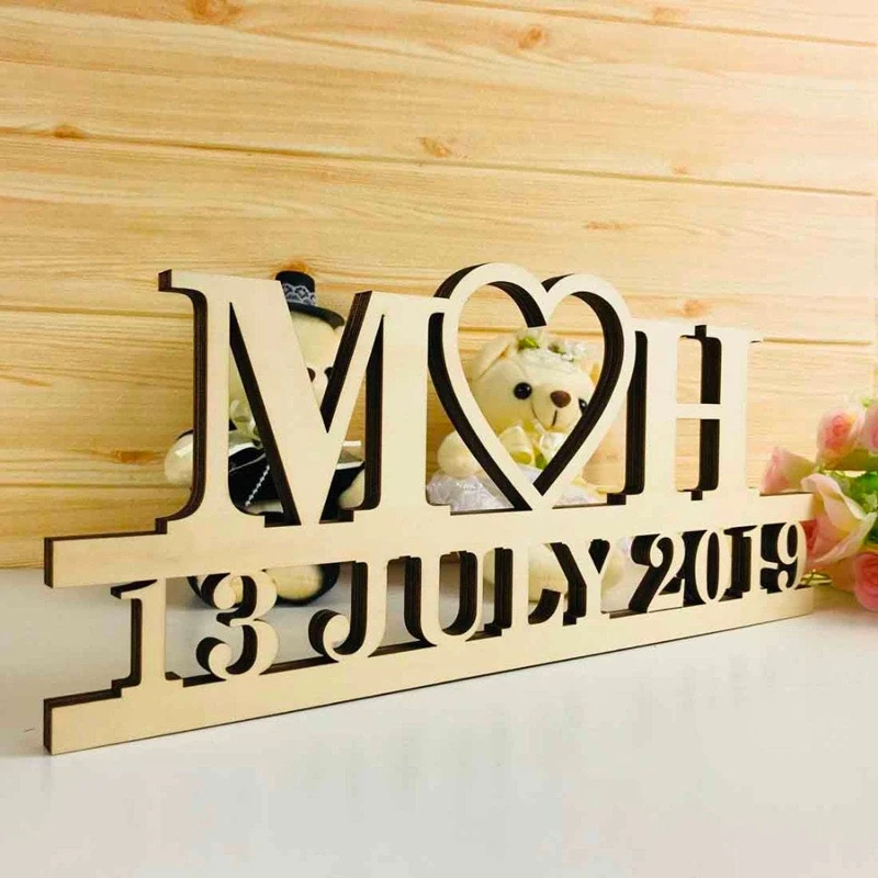 Свадебный деревянный знак на заказ фотореквизит свадебное украшение | Дом и сад
