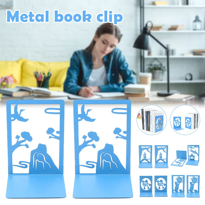 

Синий металлический чехол книжка заканчивается Творческий Дерево силуэты Настольный книжный Органайзер держатели альбомов стеллаж для хр...