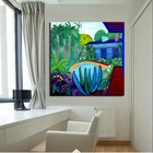 Давид хокни Джардин, тропическая настенная Картина на холсте, плакаты, современная картина, Настенная картина для гостиной, домашний декор