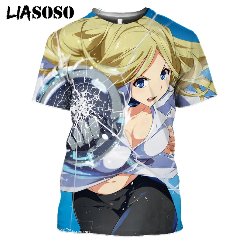 

LIASOSO 3D Print Women Men Japan Anime Akame Ga Kill Tshirt Street T-shirt Hip Hop Summer Pullover Casual Short Sleeve Tops